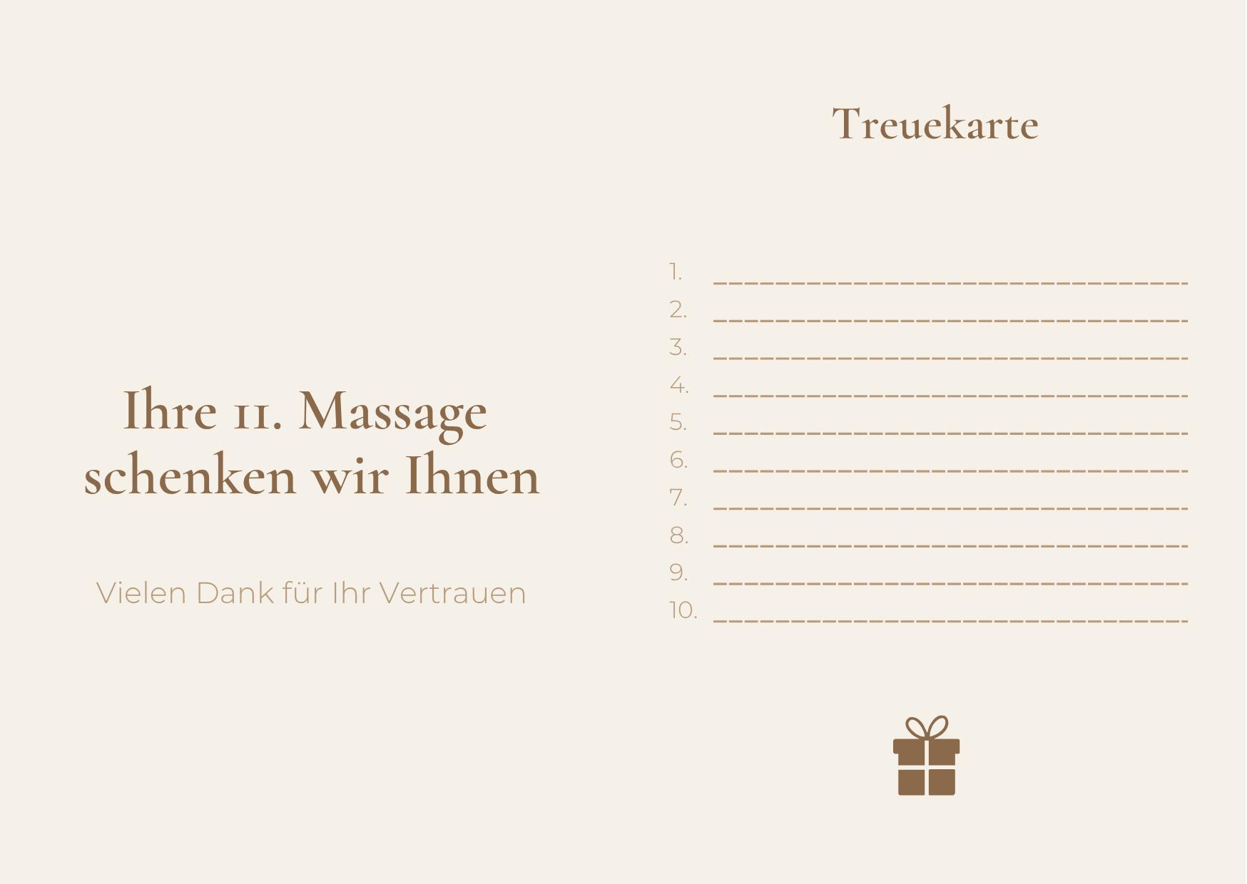 Treuekarte Massage Therapy